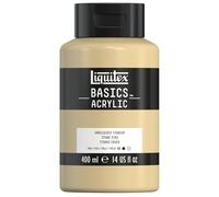 Liquitex 8870338 Basics - peinture acrylique, peinture artistique monopigmentée, résistante à la lumière, qualité archive, finition satinée, pot de 400 ml - Titane Ecru