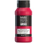 Peinture acrylique - Fluide - Rouge cadmium foncé - 311 - Liquitex - Basics Acrylic fluid - 118ml Rouge