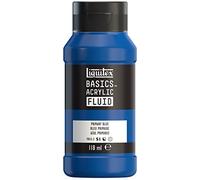 Peinture acrylique - Fluide - Bleu primaire - 420 - Liquitex - Basics Acrylic fluid - 118ml Bleu