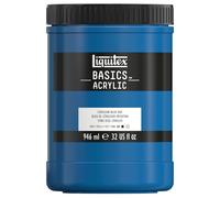 Peinture acrylique - Bleu de céruléum - 470 - Liquitex Basics acrylic - Pot 946ml Bleu