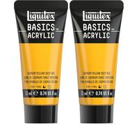 Liquitex Basics Acrylique Tube 22 ml Jaune Cadmium Fonce Imit ROW (Lot de 2)
