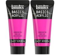 Liquitex Basics Acrylique Tube 22 ml Rose Fluorescent ROW (Lot de 2)