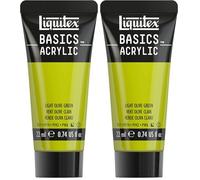 Liquitex Basics Acrylique Tube 22 ml Vert Olive Clair ROW (Lot de 2)