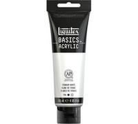 Liquitex Basics - Peinture - peinture acrylique - blanc titane - opaque - satin - fine - 118 ml Blanc