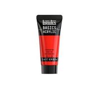 Liquitex Basics - Peinture - peinture acrylique - rouge fluo - transparent - satin - extra-fine - 22 ml