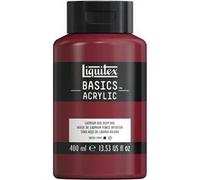 Liquitex Basics - Peinture - peinture acrylique - teinte foncée rouge de cadmium - opaque - satin - fine - 400 ml Rouge