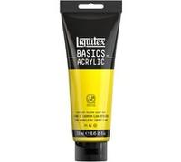 Liquitex Basics - Peinture - peinture acrylique - teinte jaune clair de cadmium - semi-opaque - satin - fine - 250 ml Jaune