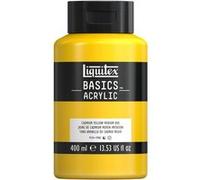 Liquitex Basics - Peinture - peinture acrylique - teinte jaune moyen de cadmium - semi-opaque - satin - 400 ml Jaune