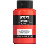 Liquitex Basics - Peinture - peinture acrylique - teinte rouge clair de cadmium - semi-opaque - satin - 400 ml Rouge