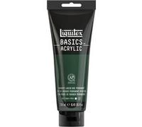 Liquitex Basics - Peinture - peinture acrylique - teinte vert ligneur permanent - semi-opaque - satin - 250 ml Vert