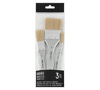 Liquitex – Set de 3 pinceaux Basics – soie de porc naturelle