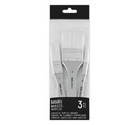 Liquitex pinceaux Basics - synthétiques plats pour acrylique - set de 3