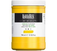 Peinture Acrylique en pot jaune moyen sans cadmium 946ml - Liquitex Heavy Body Jaune