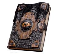 Liqzirtu Livre d'Evil Dead - Décoration d'halloween en résine, carnet déco du Film 'Horreur | Livre de Sorts d'Evil Eye - Décoration de la grimoire des Yeux fantomatique