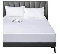 Lirex Drap Housse, 90 x 200 cm 100% Coton 300 Fils/cm² Drap Housse Doux et Respirant, Blanc