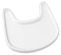 LIROPAU Plateau de chaise haute, plateau compatible avec la chaise Stokke Tripp Trapp, 100% sans BPA, facile à assembler, accessoires de chaise haute pour les tout-petits de 6 à 36 mois - Blanc