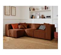 Lisa design Arty canapé modulable d'angle - Terracotta