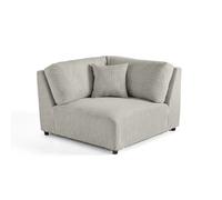 Lisa design Assise d'angle canapé Garance - Gris clair