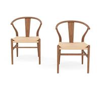 Lisa Design Bergen - Lot de 2 chaises - Bois d'hêtre