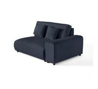 Lisa design Canapé 2 places velours - Bleu foncé