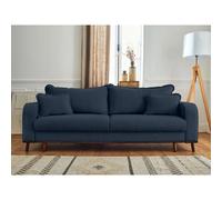 Lisa design Canapé convertible 3 places Albane - Bleu