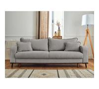 Lisa design Canapé convertible 3 places - Gris clair