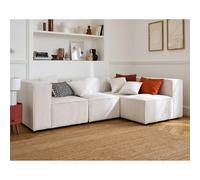 Lisa design canapé d'angle modulable - Beige