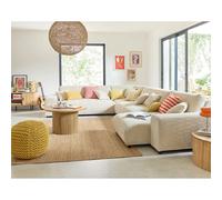 Lisa design canapé d'angle modulable - Beige