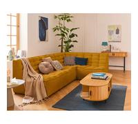 Lisa design canapé d'angle modulable - Jaune