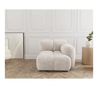 Lisa design canapé droit 1 place Grace - Beige