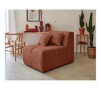 Lisa design canapé droit 1 place - rouille