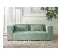 Lisa design Canapé droit 2 places - Bleu