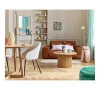 Lisa design canapé droit 2 places - Terracotta