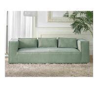 Lisa design Canapé droit 3 places - Bleu