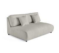 Lisa design Canapé droit 3 places - Gris clair