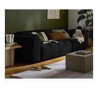 Lisa design canapé droit 3 places - noir