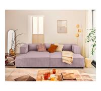 Lisa design canapé droit 3 places Stella - Rose