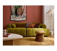 Lisa design Canapé droit 4 places - Vert