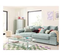 Lisa design canapé droit Aspen 4 places - Bleu