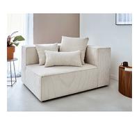 Lisa design Canapé droit Colombine - Beige
