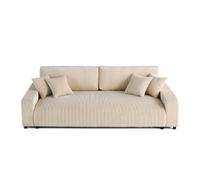 Lisa design Canapé droit convertible 3 places - Beige
