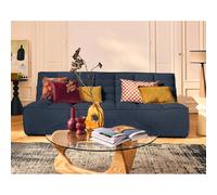 Lisa design Canapé droit Ellie 3 places - Bleu marine