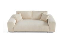 Lisa design Canapé droit Garance 3 places - Beige