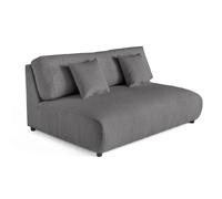 Lisa design Canapé droit Garance 3 places - Gris foncé