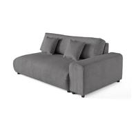 Lisa design canapé droit Garance 3 places - Gris foncé
