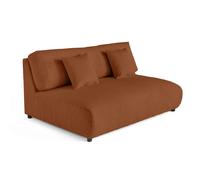 Lisa design Canapé droit Garance 3 places - Terracotta