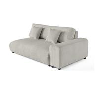 Lisa design canapé droit Garance - Gris clair