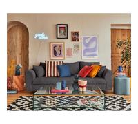 Lisa design canapé droit Rune - Gris foncé