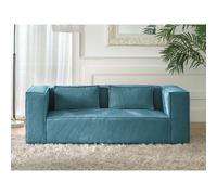 Lisa design canapé droit Stella - Bleu canard