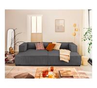 Lisa design canapé droit Stella - Gris foncé